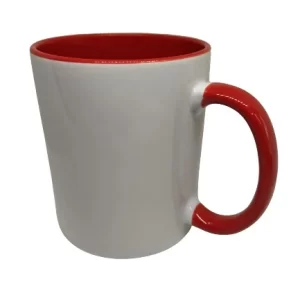Mug Color Interno rojo personalizado