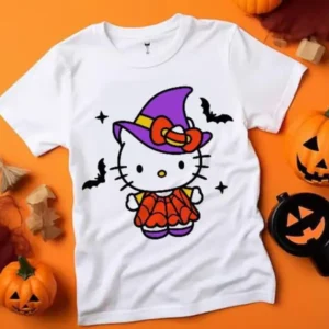 Camisetas Halloween Hello Kitty, camisetas Hello Kitty, camisetas personalizadas