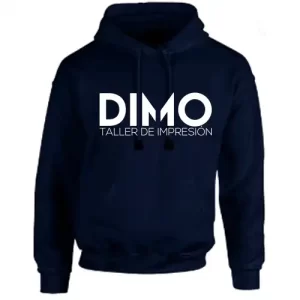 Buso hoodie prenda color azul oscuro personalizado