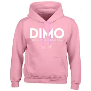 Buso hoodie prenda color rosado personalizado