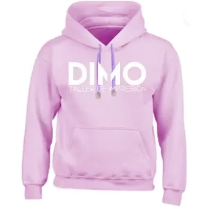 Buso hoodie prenda color rosado claro personalizado