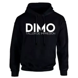 Buso hoodie prenda color negro personalizado